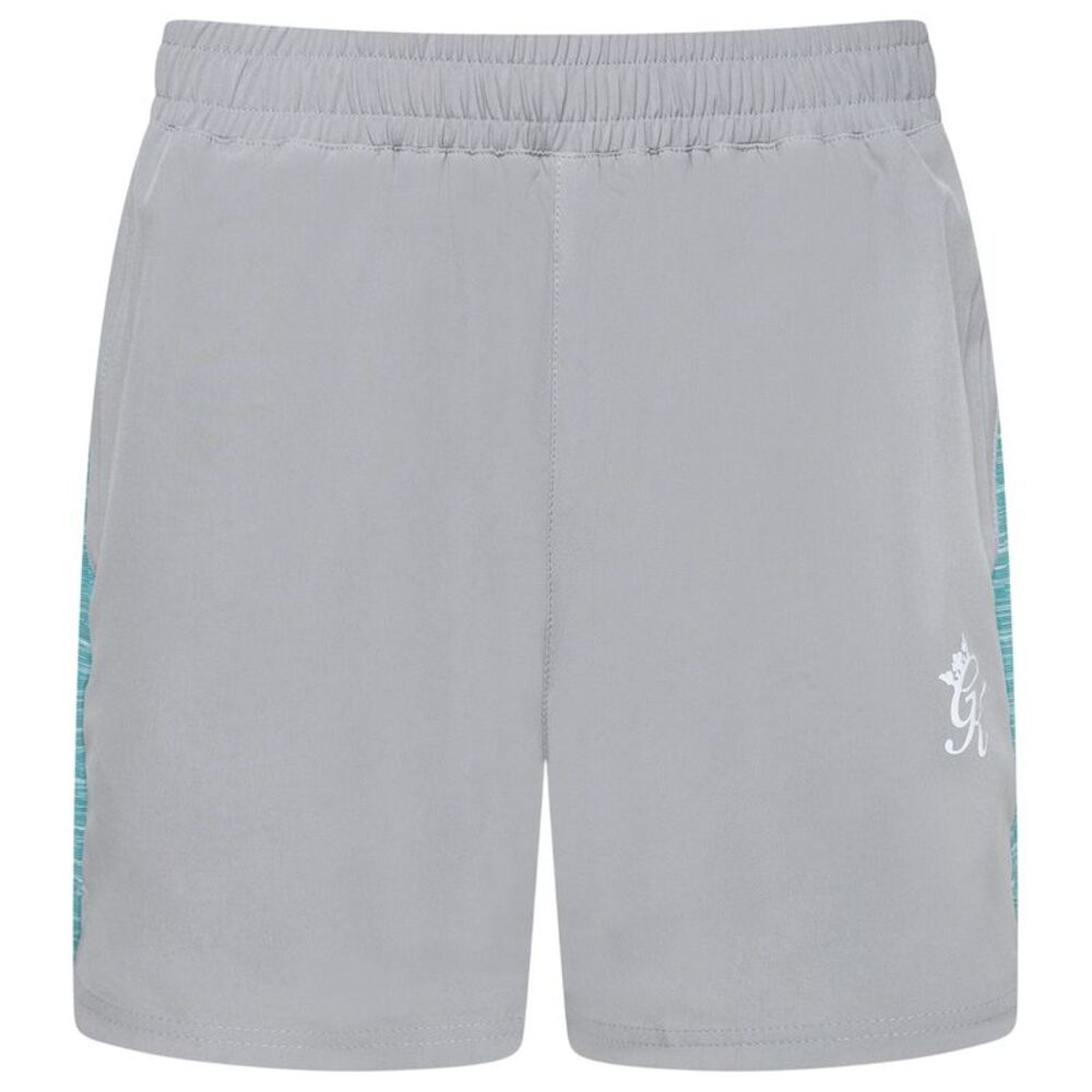 Gym King Mens Energy Space Running Shorts / Gray/Ocean Blue
